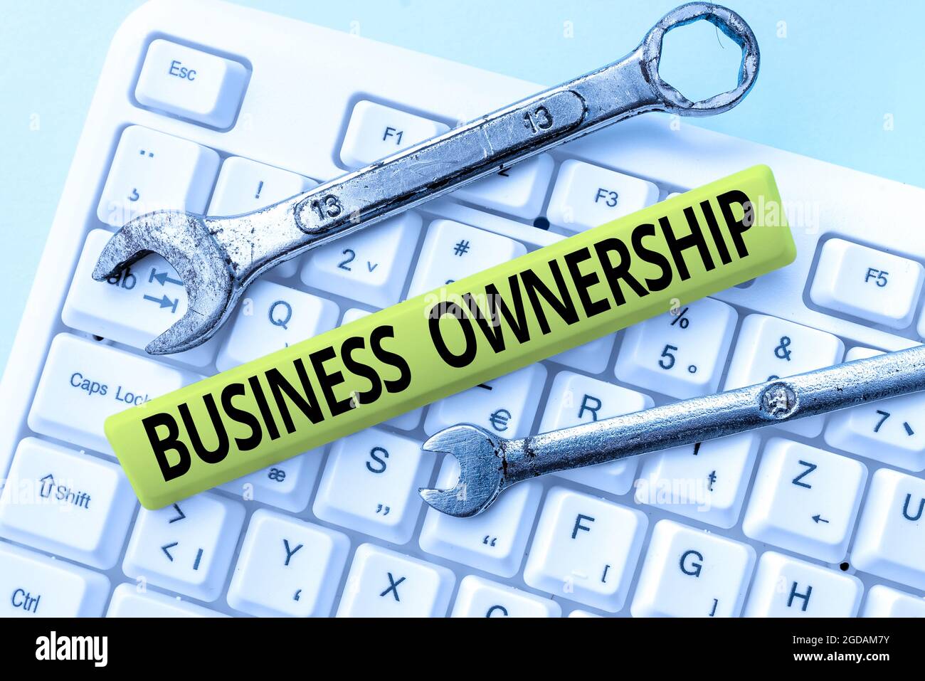 Text caption presenting Business Ownership. Word Written on control or to dictate the operations and functions Typing Firewall Program Codes Stock Photo