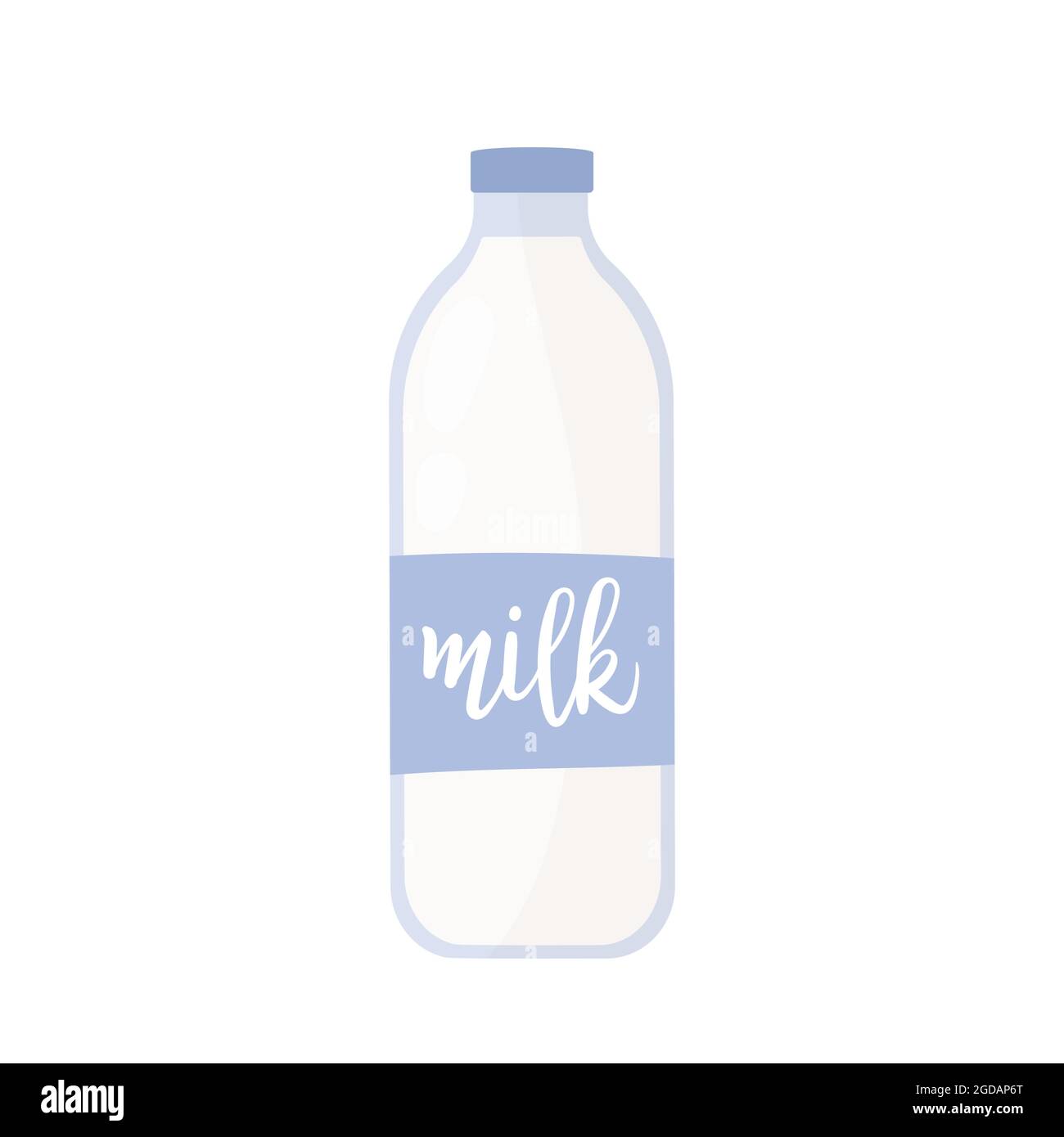 Milk in glass bottle dairy product, natural farm food production vector illustration. Cartoon glass bottle full of fresh healthy milk from milkman shop isolated on white Stock Vector Image & Art - Milk in glass bottle dairy product, natural farm food production vector illustration. Cartoon glass bottle full of fresh healthy milk from milkman shop isolated on white Stock Vector Image & Art -