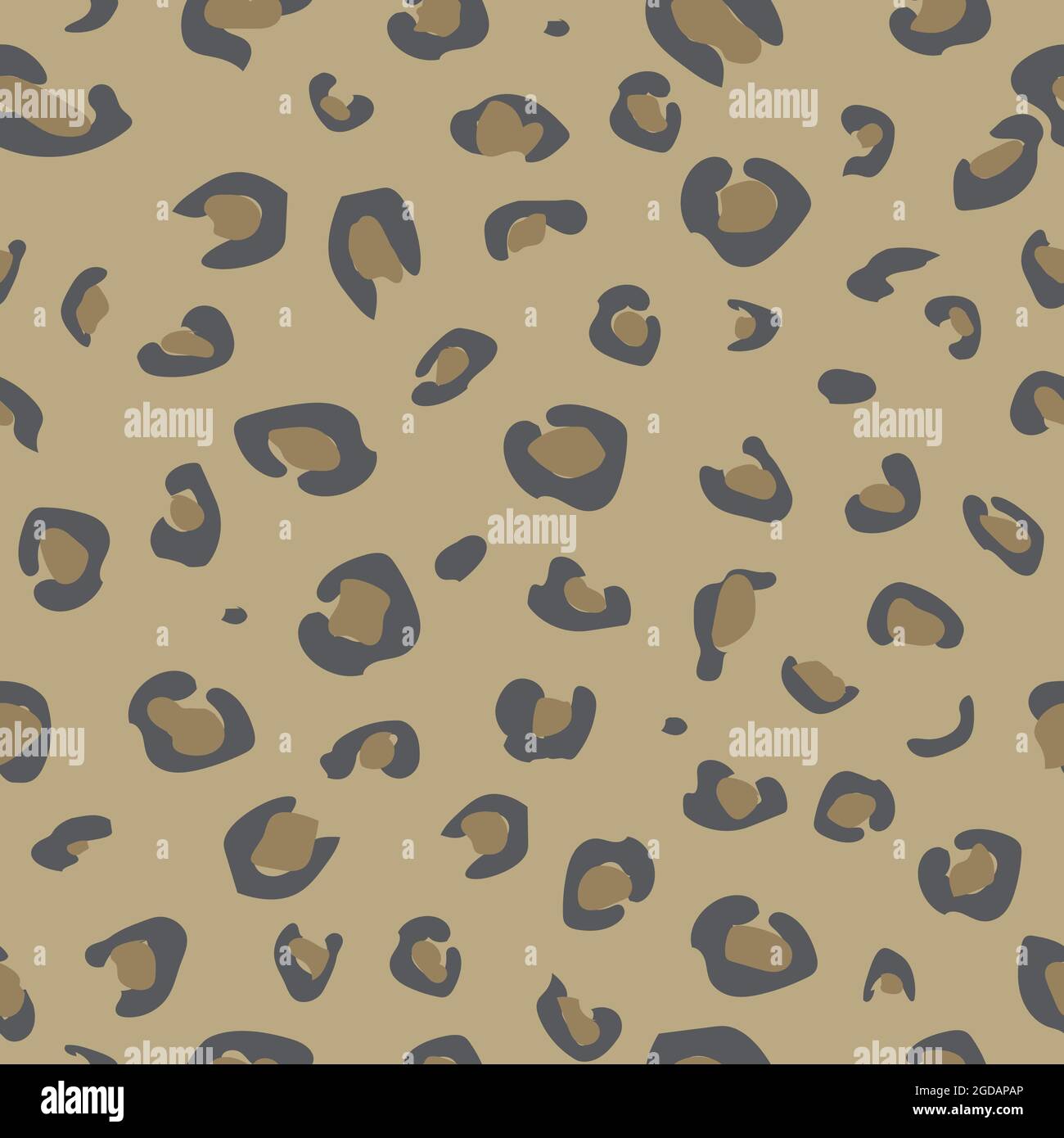 Seamless animal skin pattern. Spotted leopard skin texture background ...