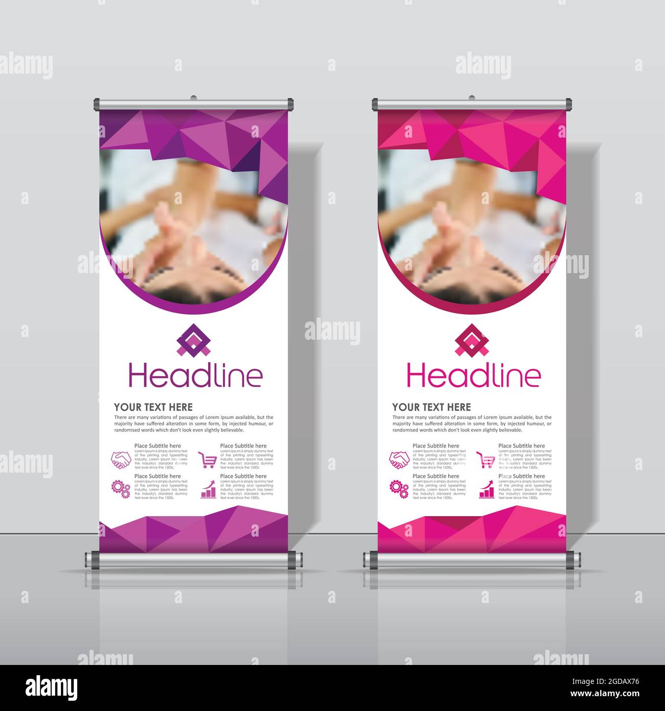 pink, purple, Beauty salon Roll up Banner Design, Business Abstract  Vertical Template Vector Cover Abstract Modern Rectangle Size Stock Vector  Image & Art - Alamy