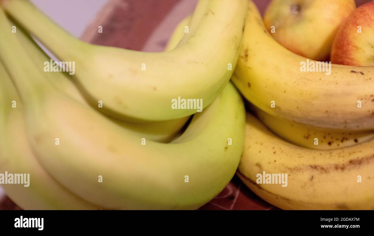 Close up on a bunch of bananas Stock Photo