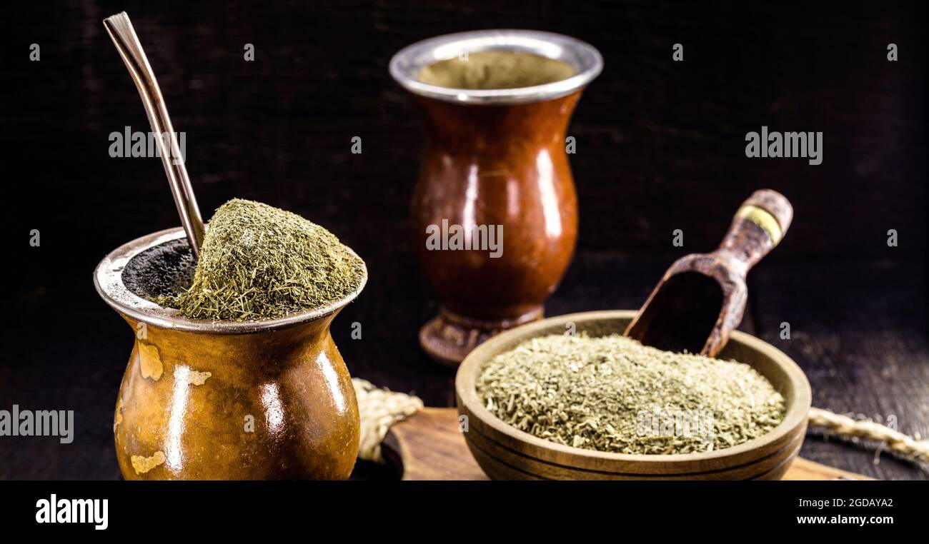 brazilian chimarrao hot drink yerba mate traditional infusion from ...