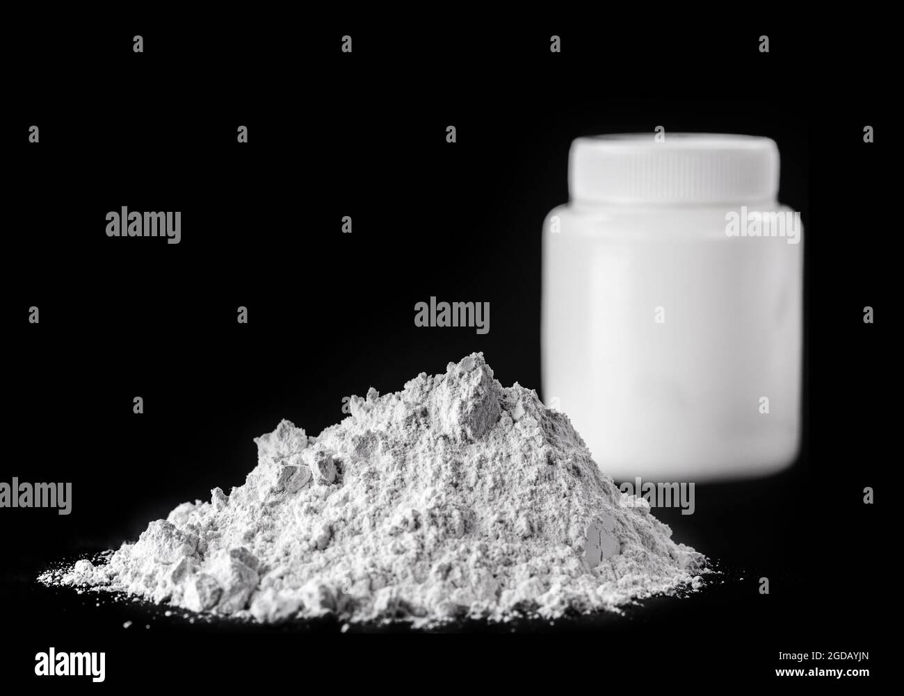 zinc oxide, white powder used as a fungus growth inhibitor in paints
