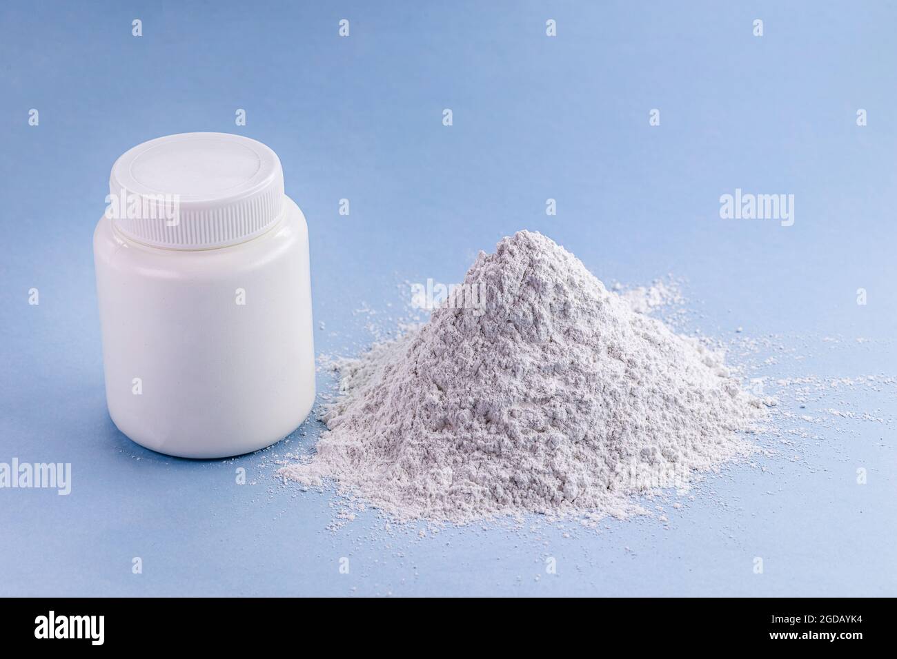 zinc oxide, white powder used as a fungus growth inhibitor in paints