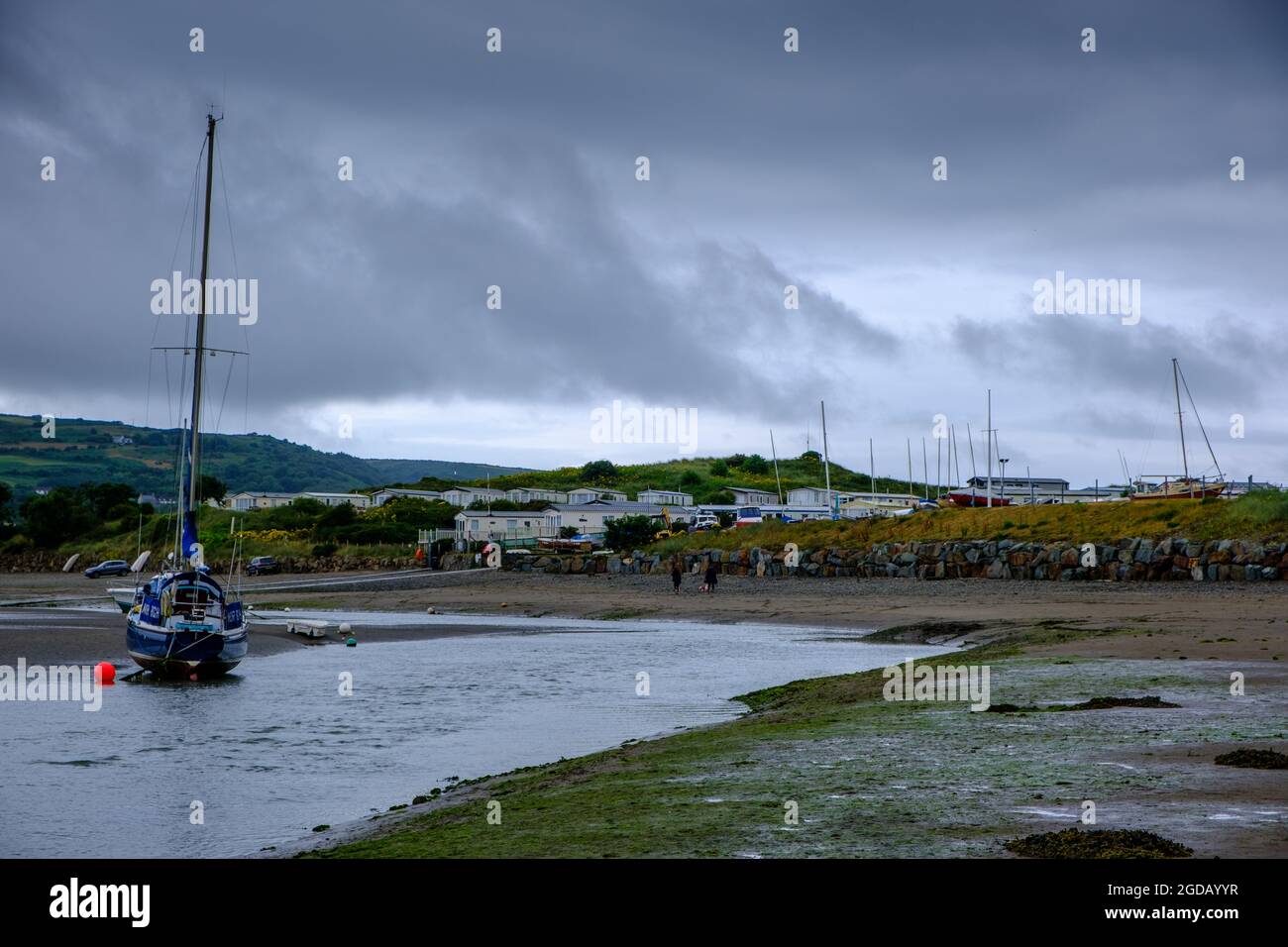GwbertonSea, coastal village in Y Ferwig community, Ceredigion, Cardigan, Wales, UK Stock