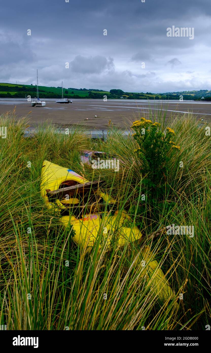 GwbertonSea, coastal village in Y Ferwig community, Ceredigion, Cardigan, Wales, UK Stock