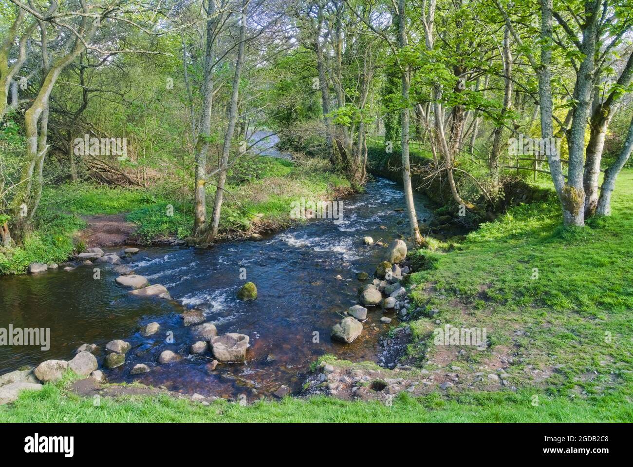 Milton of Crathes shopping art outlet and Station, Royal Deeside Railway, Banchory,  Aberdeenshire, Highland Region, Scotland UK Stock Photo