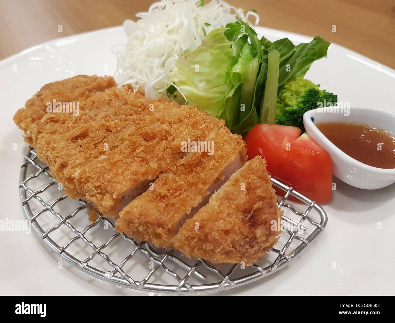 Japanese Food Pork Tonkatsu Stock Photo Alamy