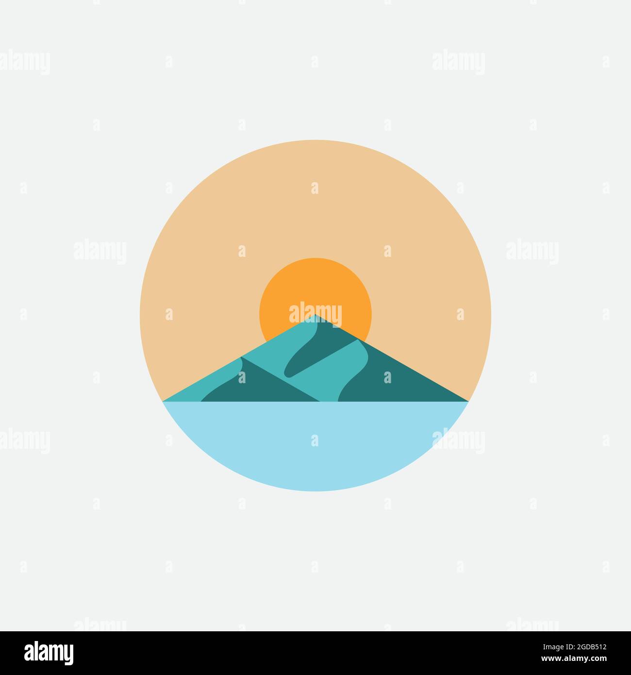 Mountain logo design illustration vector template Stock Vector Image ...
