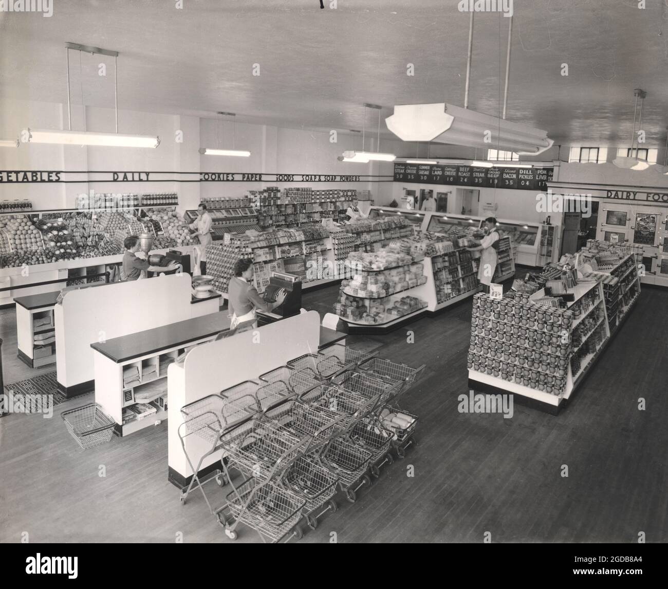 Vintage Safeway Grocery Store Stock Photo