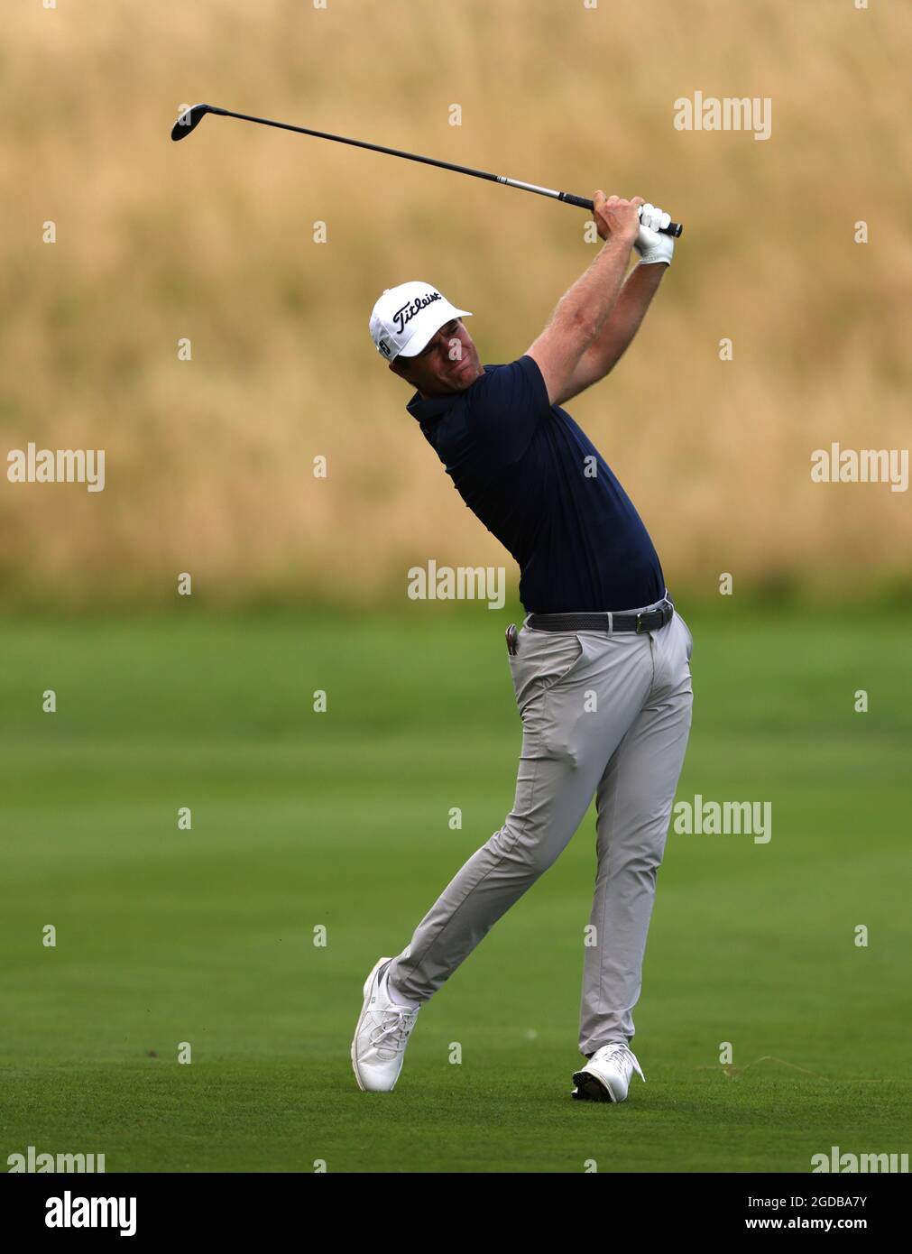 Lucas Bjerregaard During Day One Of The Cazoo Classic At The London Golf Club In Ash Kent Picture Date Thursday August 12 2021 Stock Photo Alamy