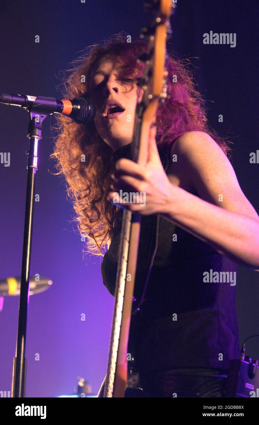 Milan Italy 2004-01-25 : Live concert of  Melissa Auf der Maur at the C-Side Stock Photo