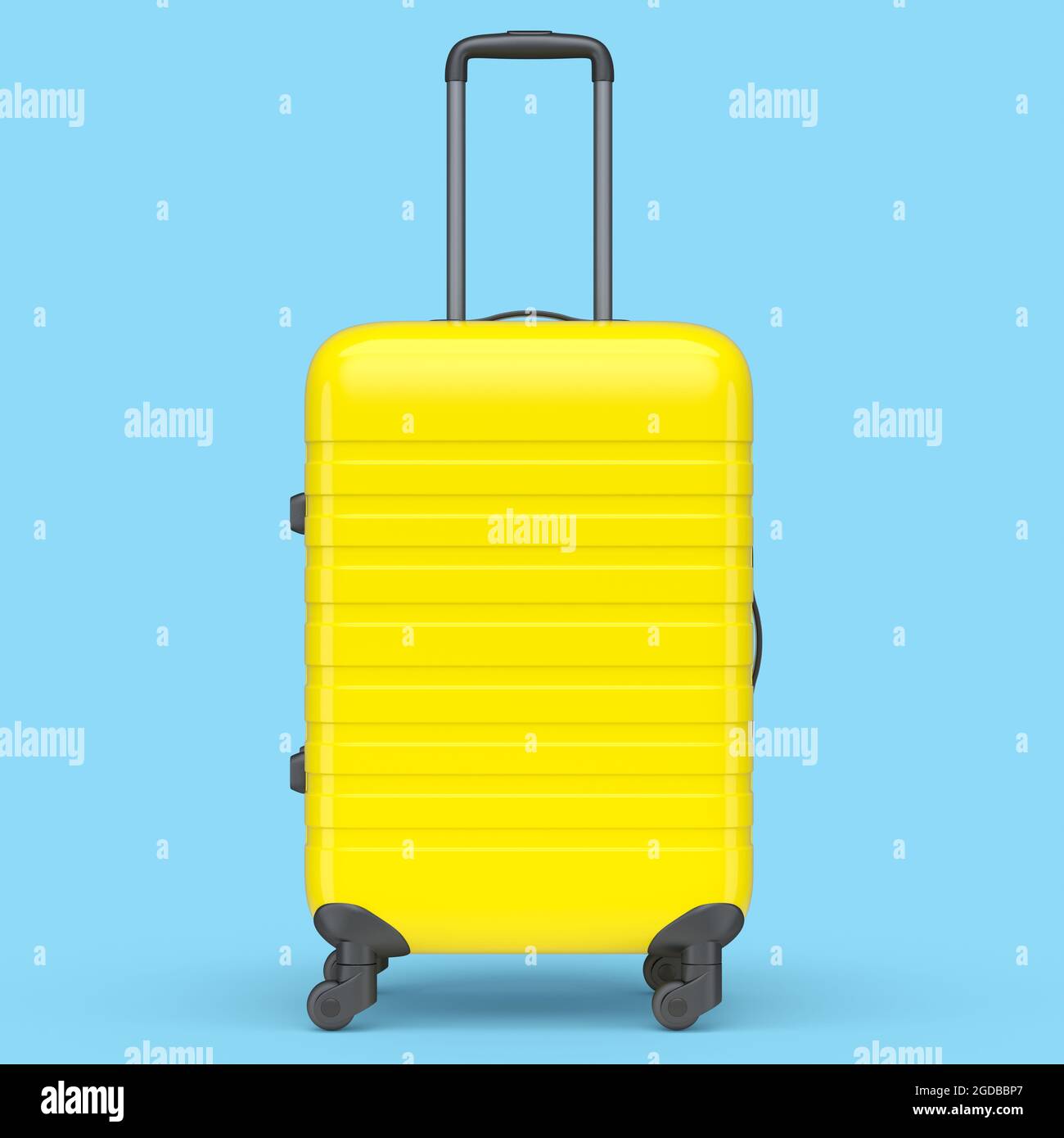 small blue suitcase