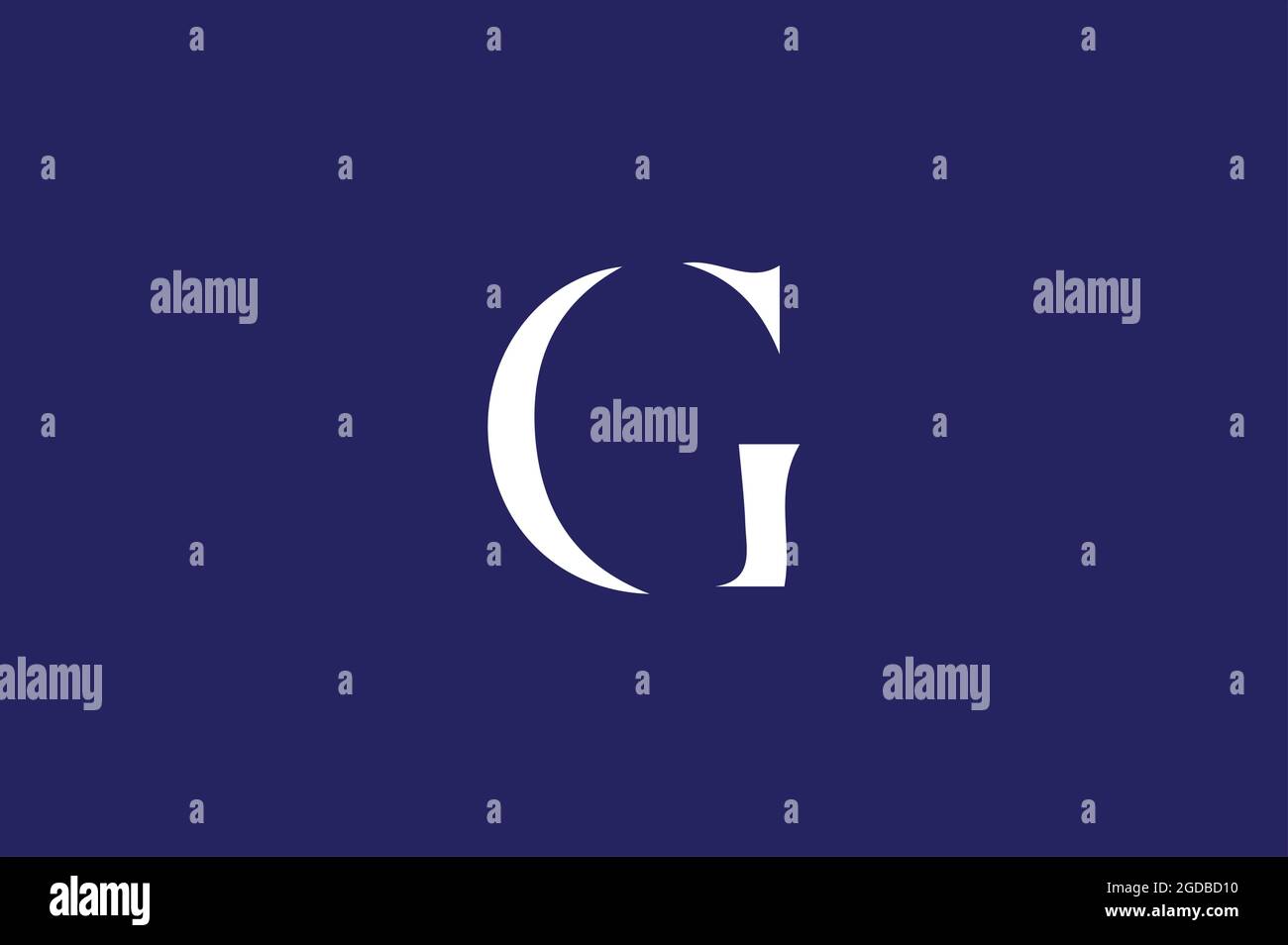 G combination logo Stock Vector