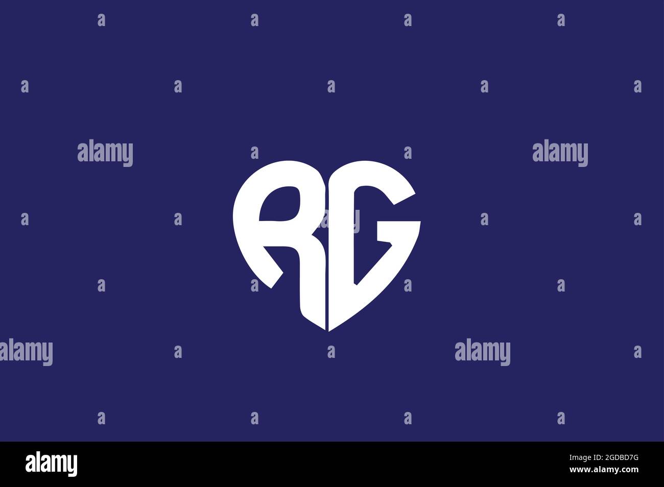 G combination logo Stock Vector