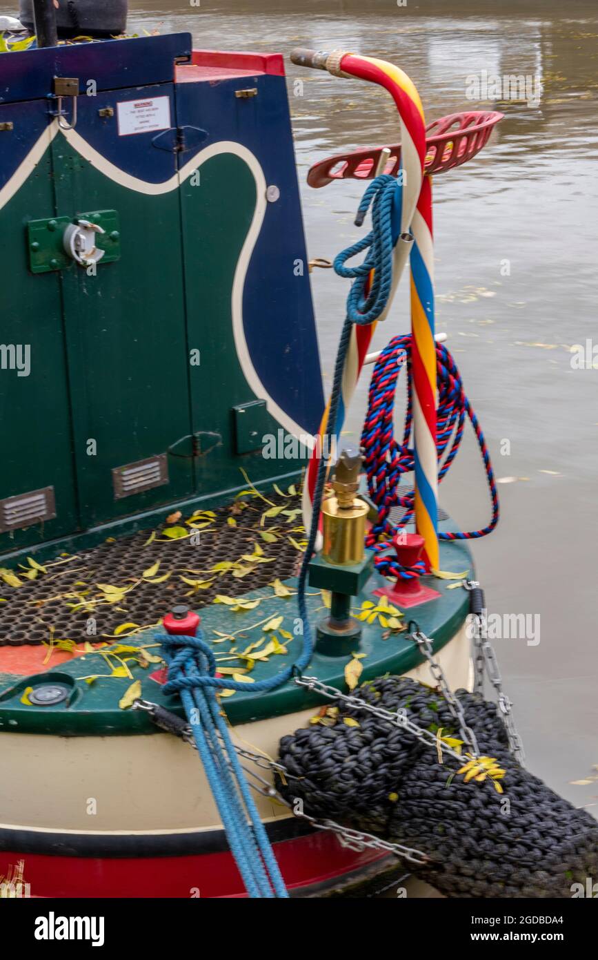 Rope canal boat fender hi-res stock photography and images - Alamy
