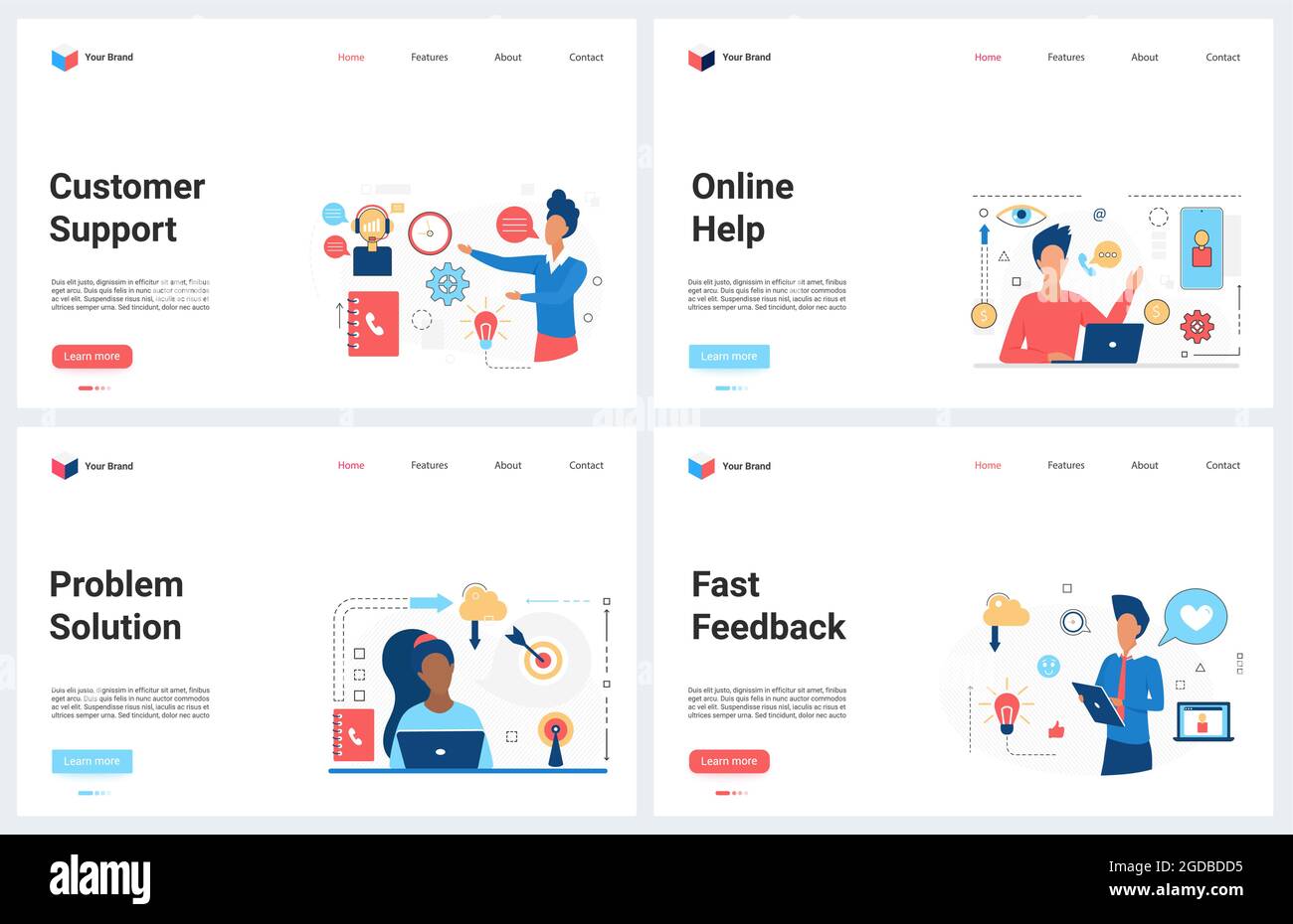 Problem reception Stock Vector Images - Alamy