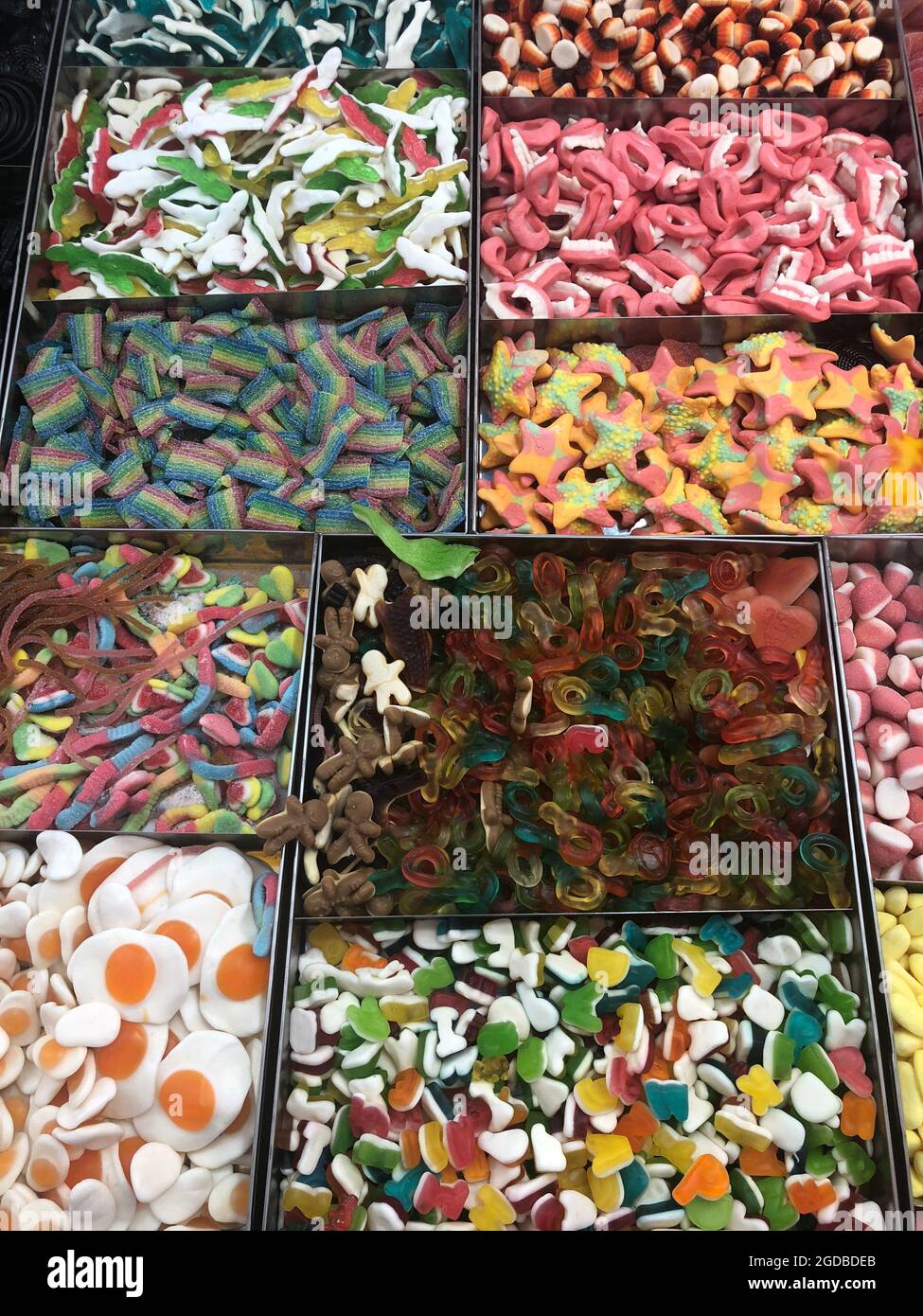 Sweet Candies in a Shop. Assorted gummy sweets Stock Photo Alamy