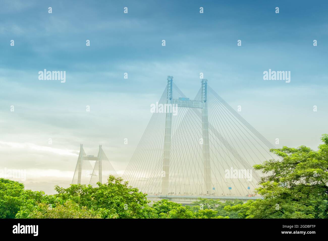 Vidyasagar Setu (Bridge) over river Ganges, 2nd Hooghly Bridge