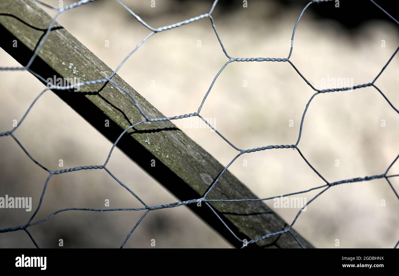 Closeup shot of the metal fence Stock Photo - Alamy