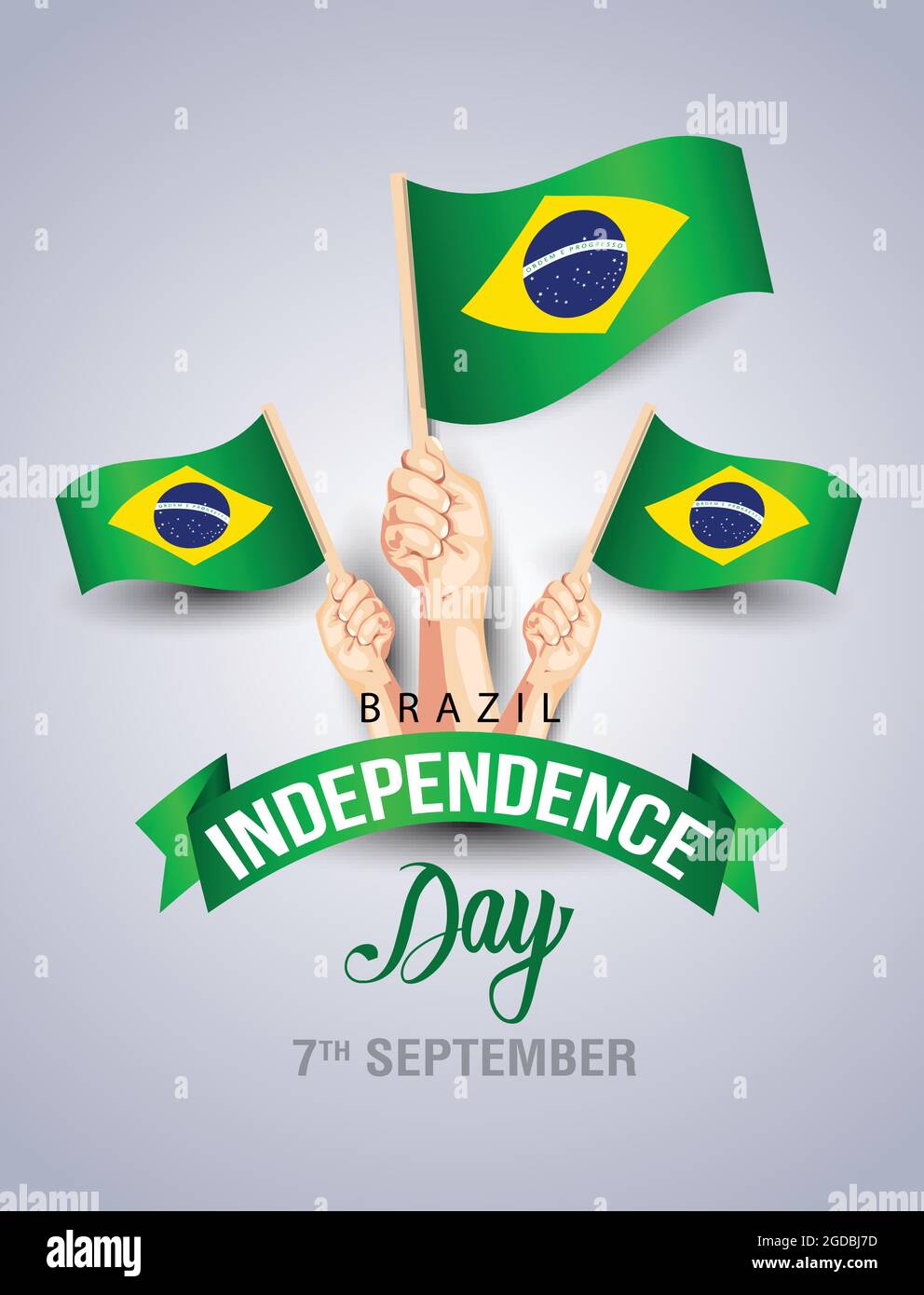 Vector Illustration design of Brazil Independence Day Celebration ...