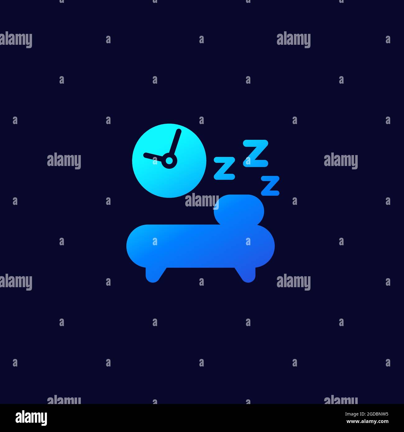 sleeping time icon on dark Stock Vector Image & Art - Alamy