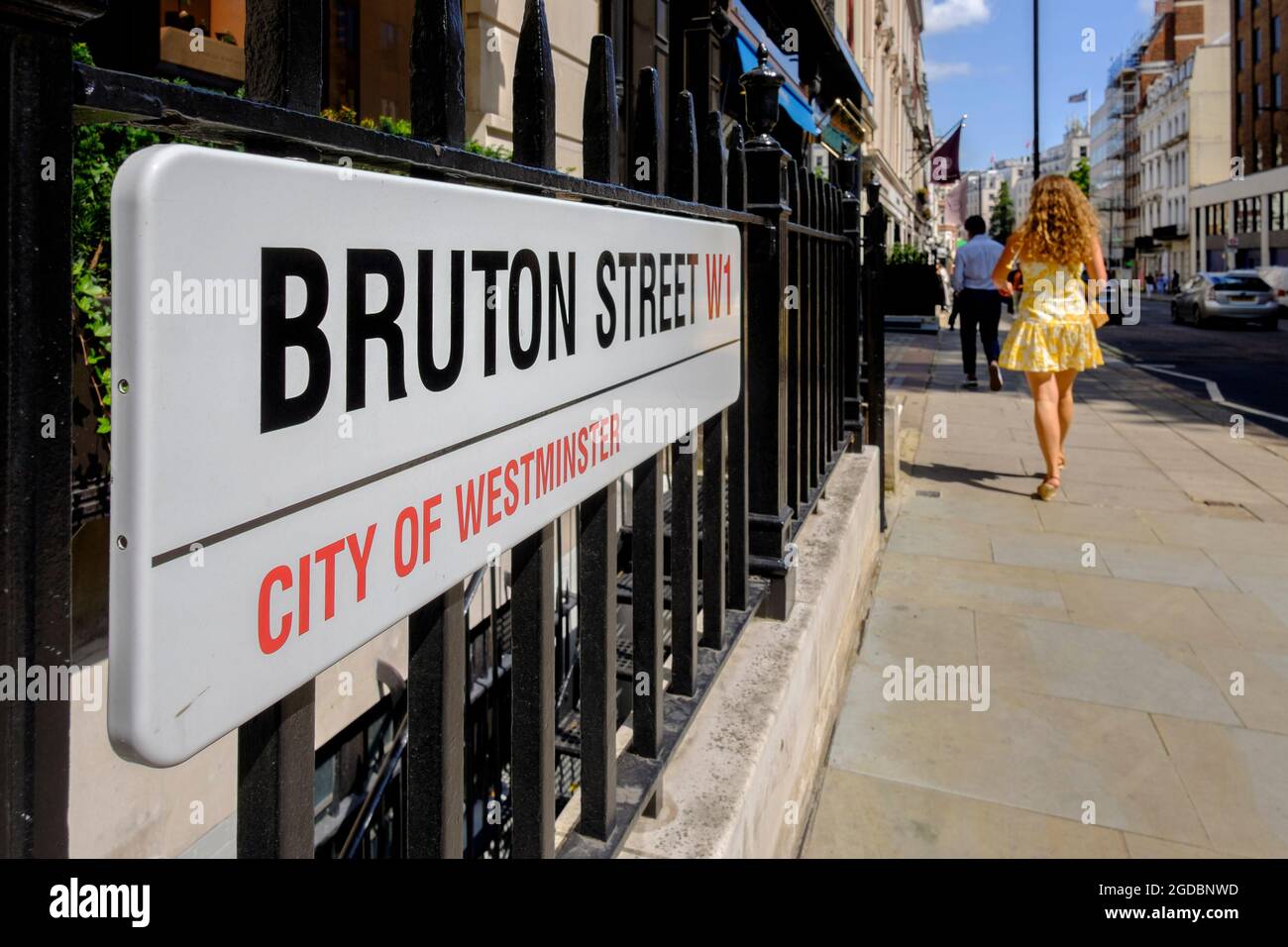 Bruton Street, London W1, UK Stock Photo Alamy