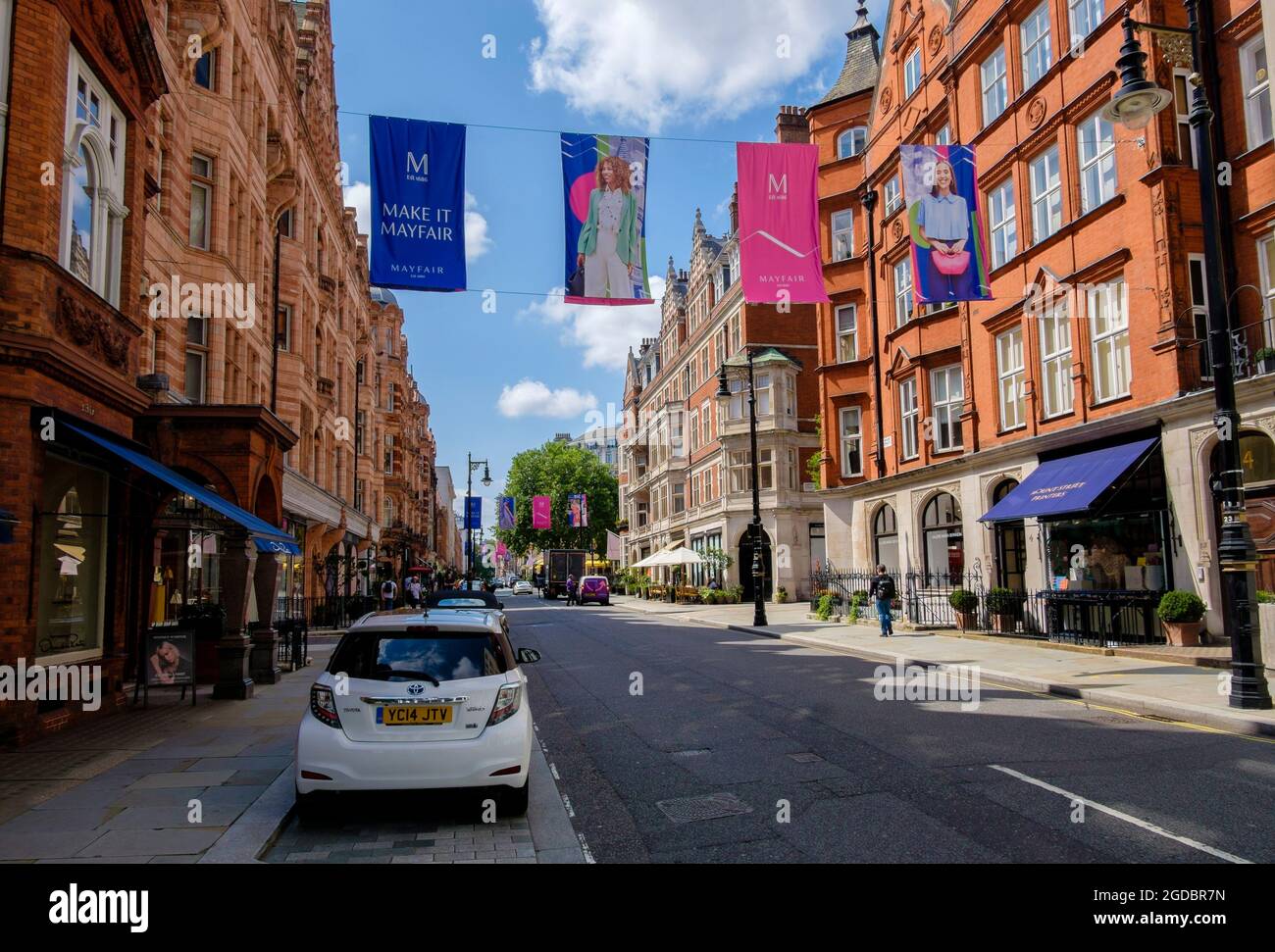 Mount Street, Mayfair, London, UK Stock Photo