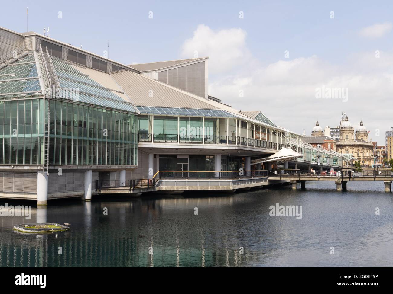 Modern architecture UK; Princes Quay Hull, a modern shopping centre in the city centre, Kingston upon Hull, Yorkshire UK Stock Photo