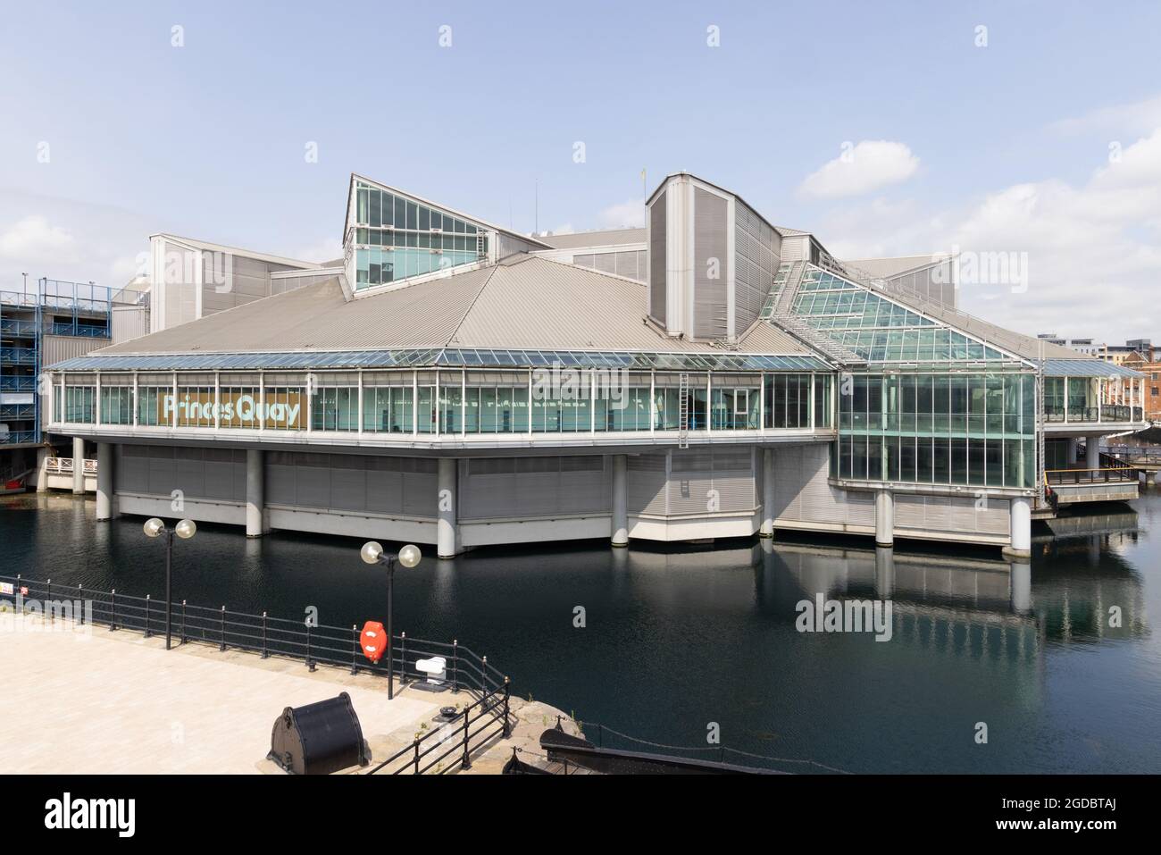 Modern architecture UK; Princes Quay Hull, a modern shopping centre in the city centre, Kingston upon Hull, Yorkshire UK Stock Photo