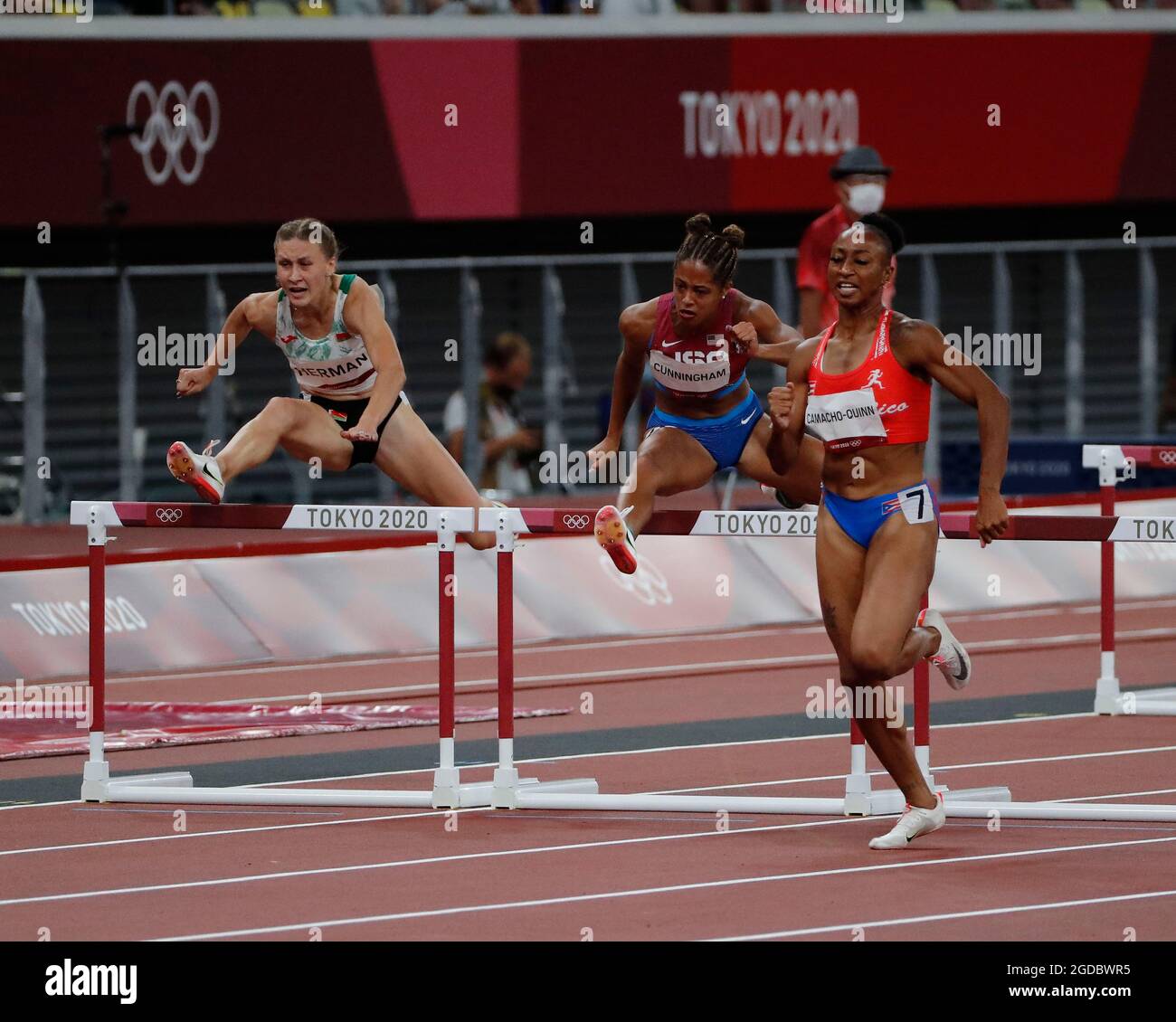 Tokyo, Kanto, Japan. 1st Aug, 2021. Jasmine CamachoQuinn (PUR) defeats