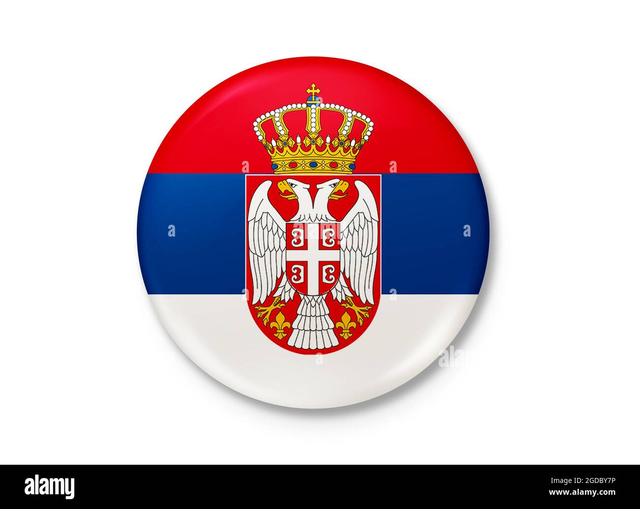 Republic of Serbia. Background texture. Belgrade. 3d Illustration. 3d Render. Stock Photo