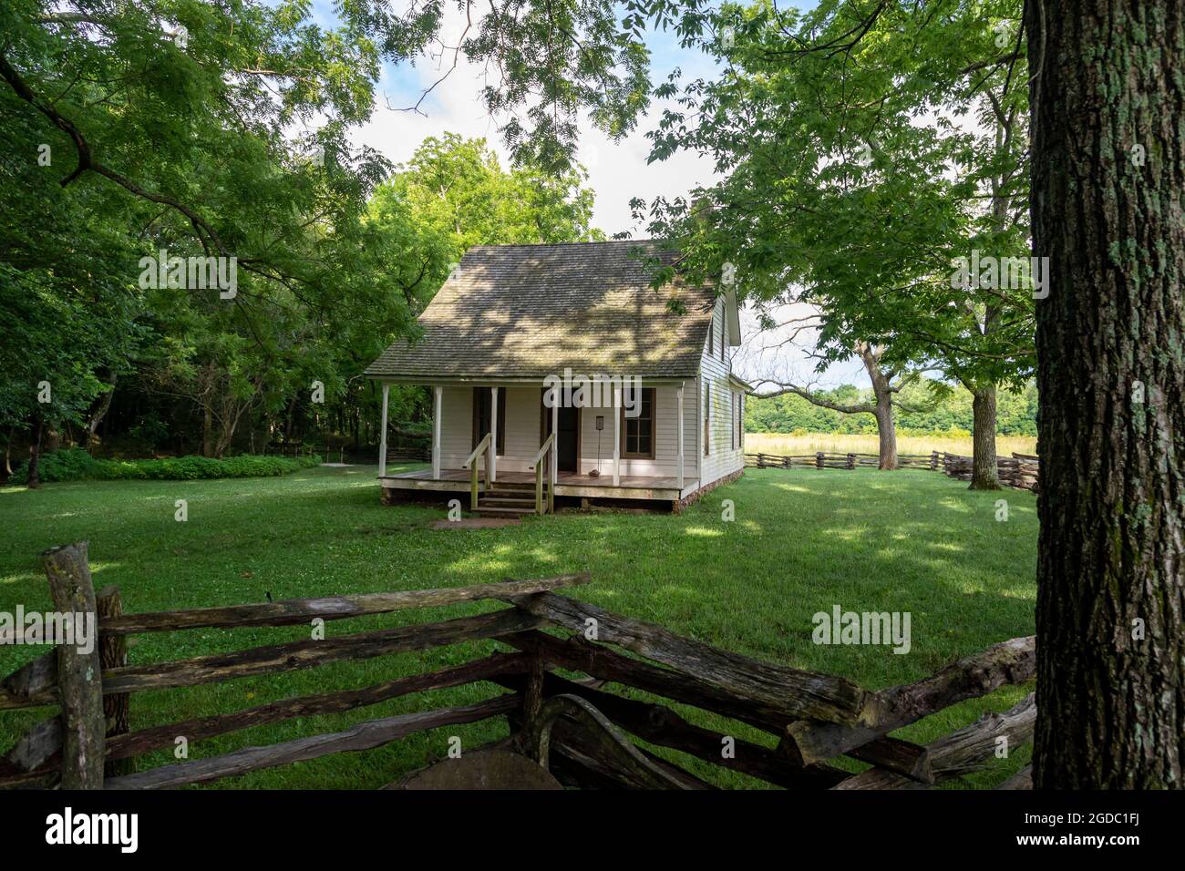 Diamond, Missouri - The Moses Carver house at George Washington Carver  National Monument. The monument preserves the Moses and Susan Carver farm  where Stock Photo - Alamy