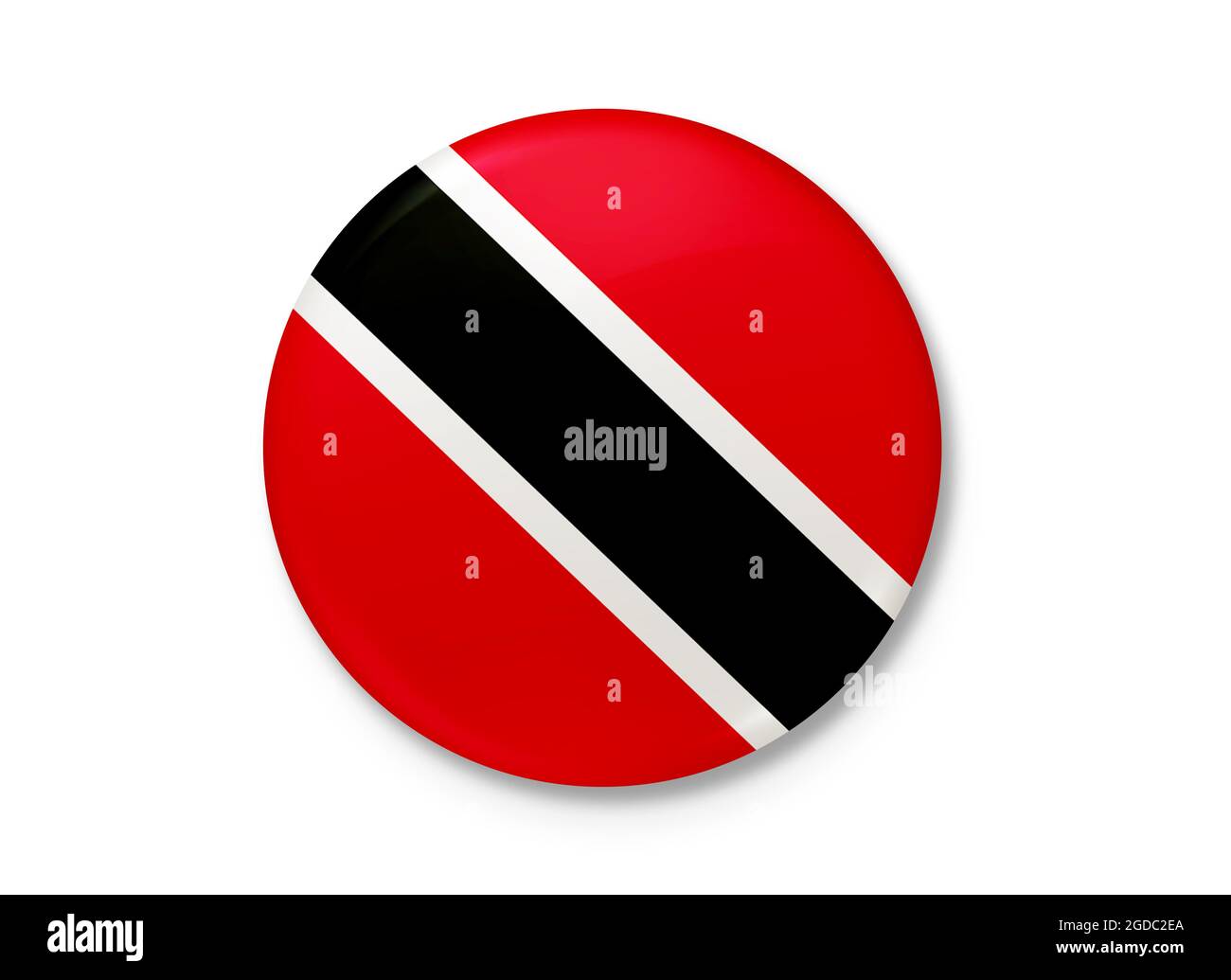 Republic of Trinidad and Tobago. Background texture. San Fernando, Port of Spain. 3d Illustration. 3d Render. Stock Photo