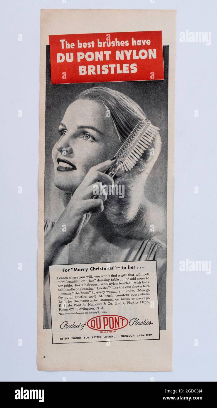 Vintage Life Magazine advertisement, 28 October 1946 issue, USA Stock Photo