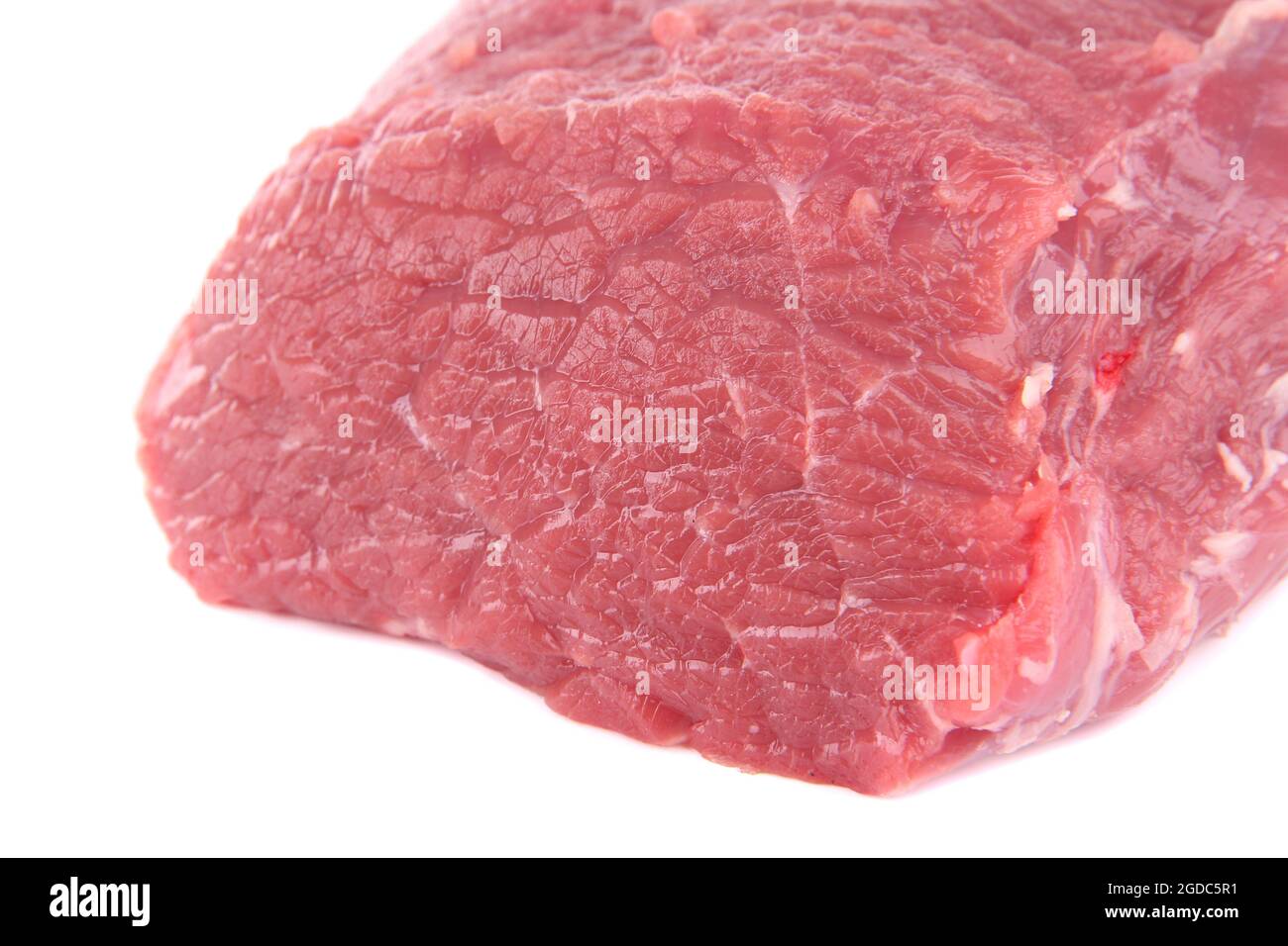 Raw beef meat isolated on white Stock Photo - Alamy