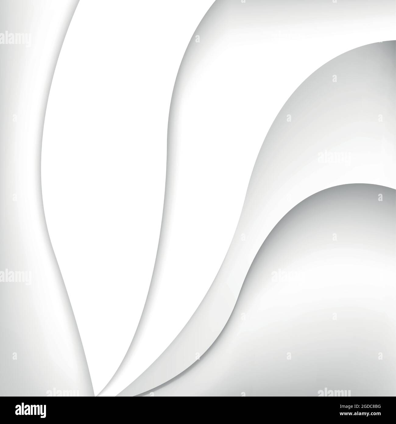 Abstract gray background with shadows and lines - Vector illustration ...