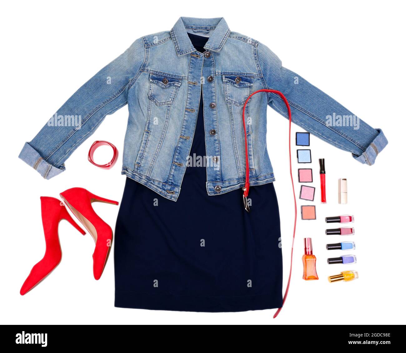 Female clothing isolated on white Stock Photo Alamy