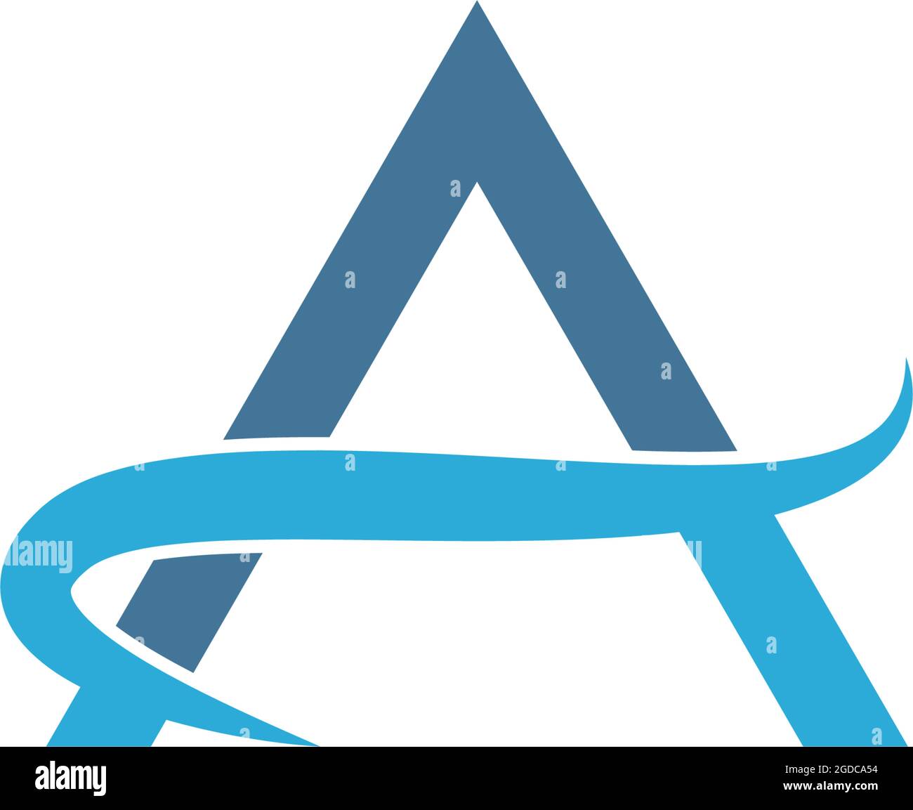 Letter A logo icon design concept illustration Stock Vector