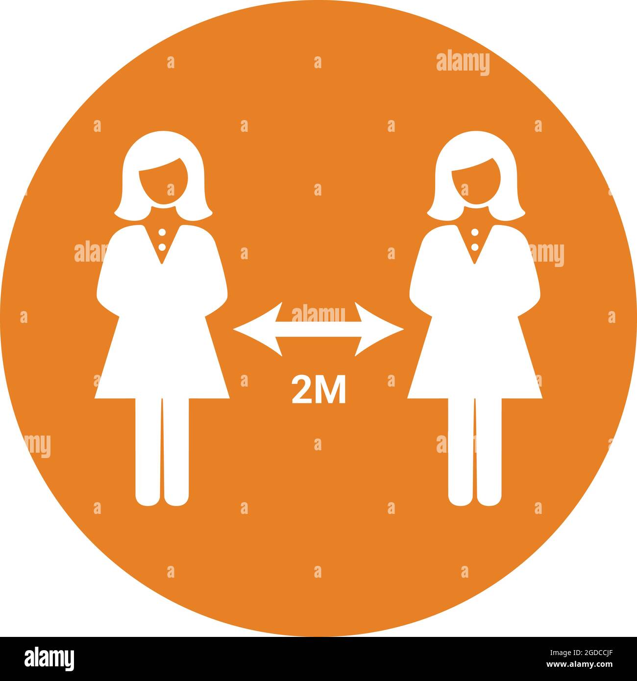 Distance, keep, social icon - Vector EPS file. Perfect use for print media, web, stock images, commercial use or any kind of design project. Stock Vector