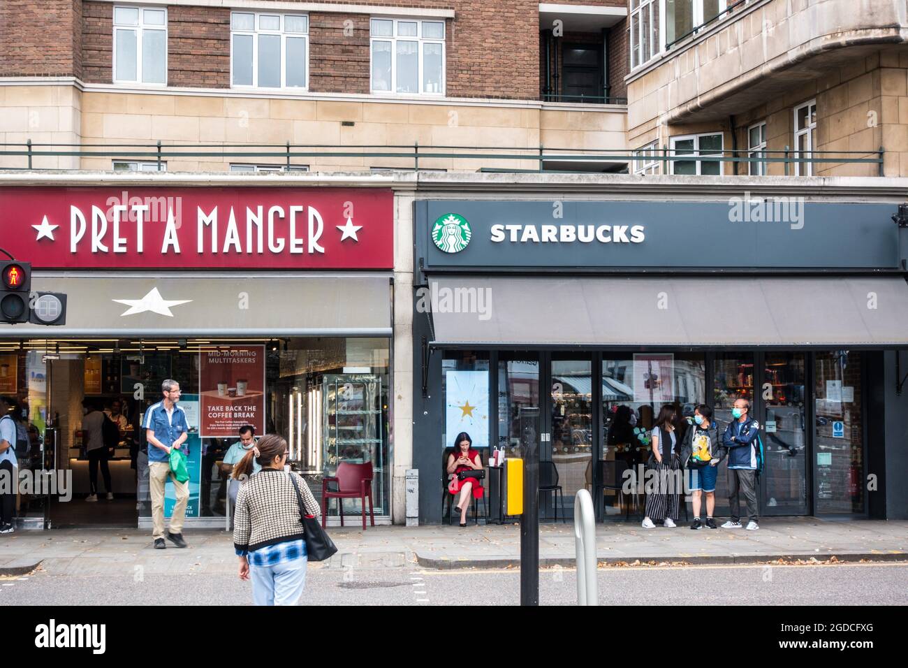 Pret a Manger and Starbucks the UK high street competitors in coffee
