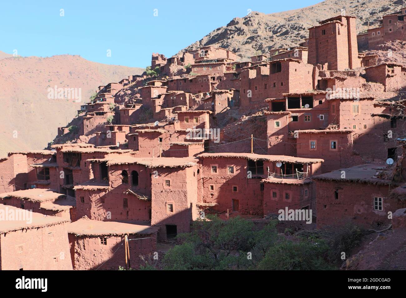 Megdaz - Hidden Village in the Atlas Montains Stock Photo