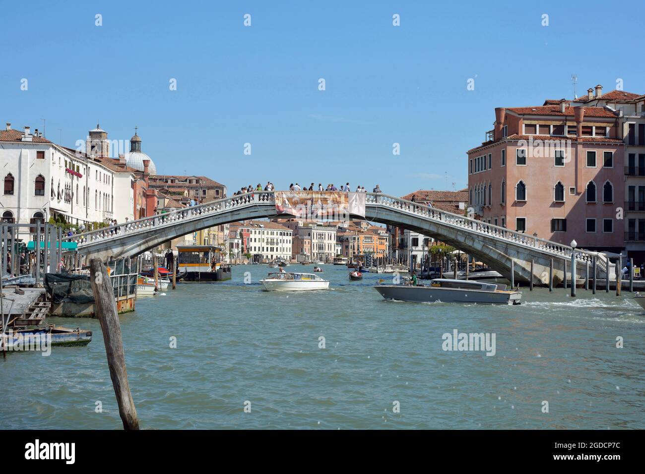 Scalzi Bridge at the Grand Canal in Venice in Italy - Ponte degli ...