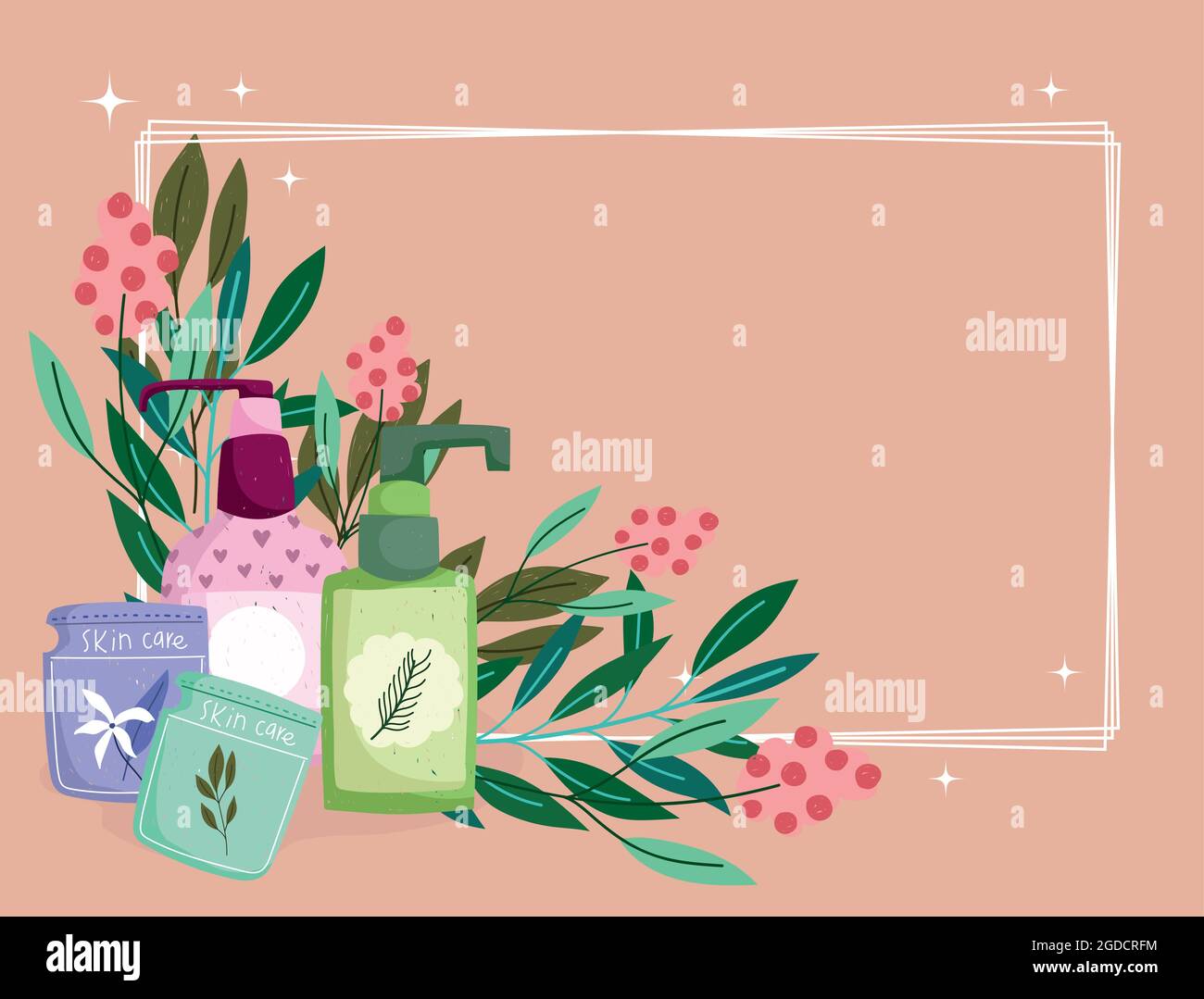 skin care treatment Stock Vector Image & Art - Alamy