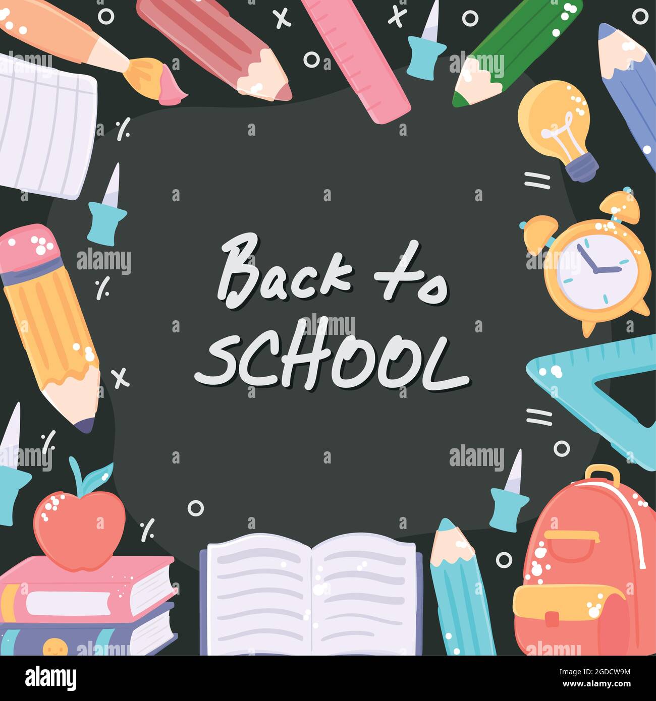 back to school background Stock Vector Image & Art - Alamy