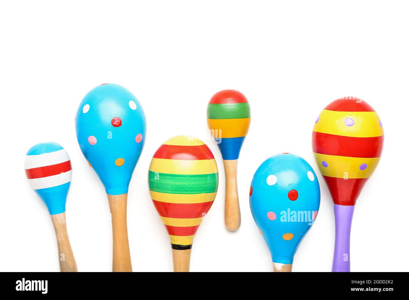 Mexican maracas on white background Stock Photo - Alamy