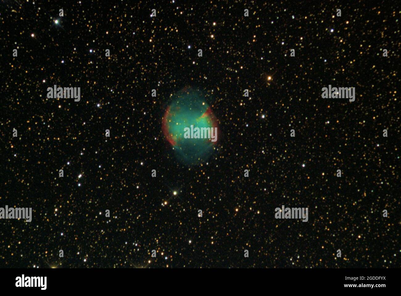 Dumbbell Nebula Close Up Stock Photo