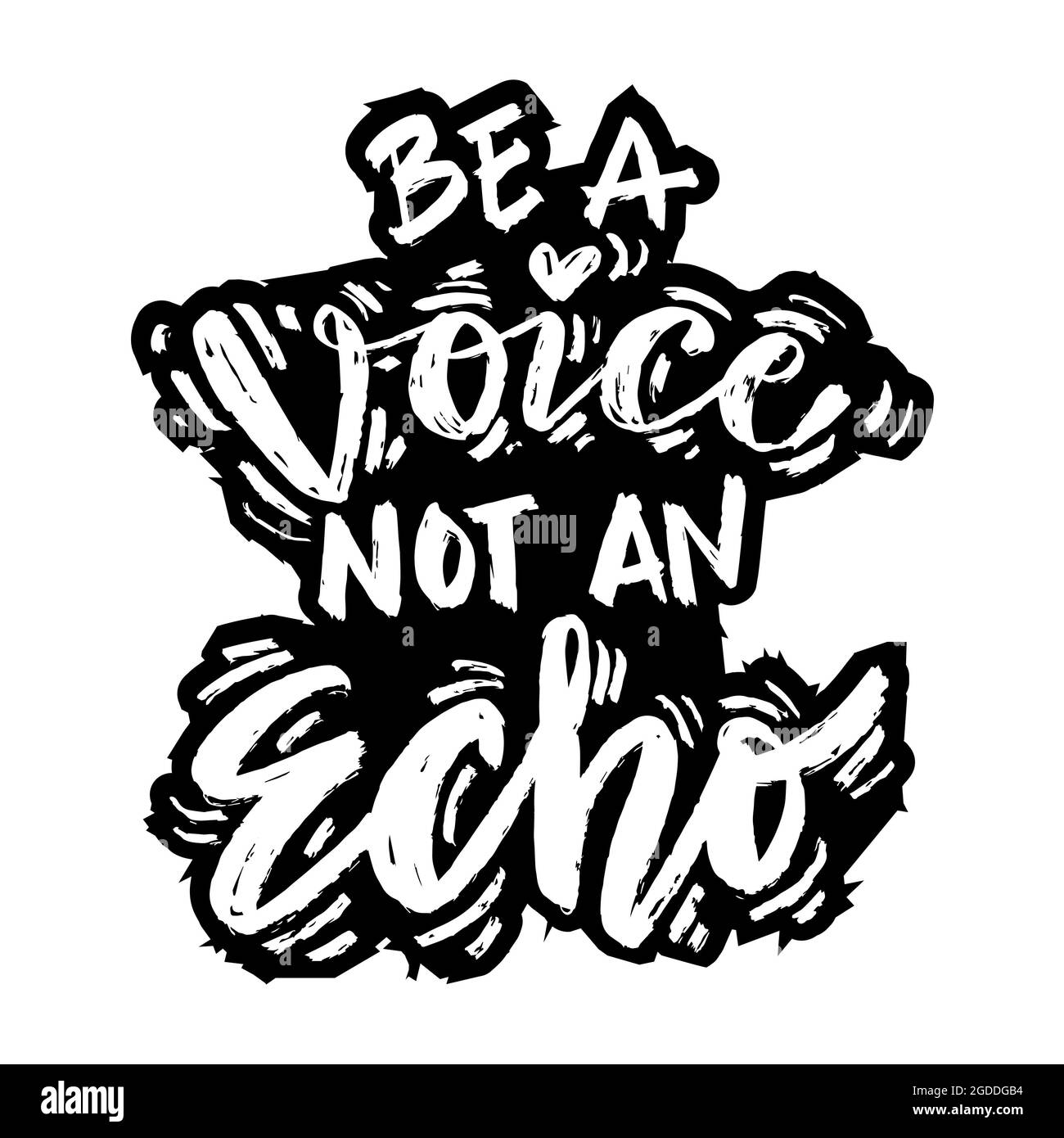 Wooden Sign White be a voice not an echo Wall Picture Holding Cushion Wooden Wall Slogan NEW
