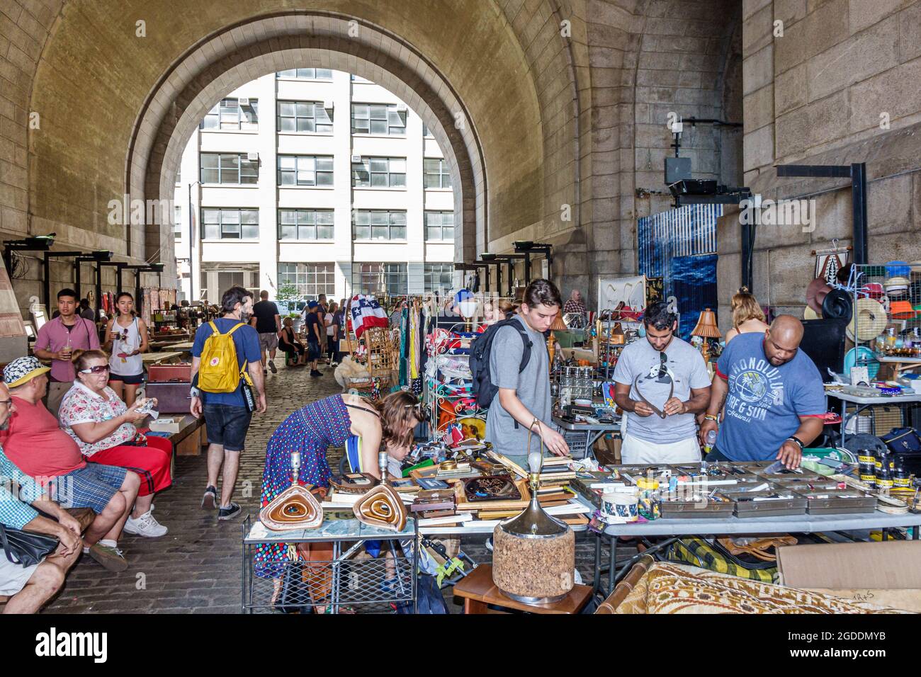New York City,NY NYC Brooklyn DUMBO Manhattan Bridge,Anchorage Place