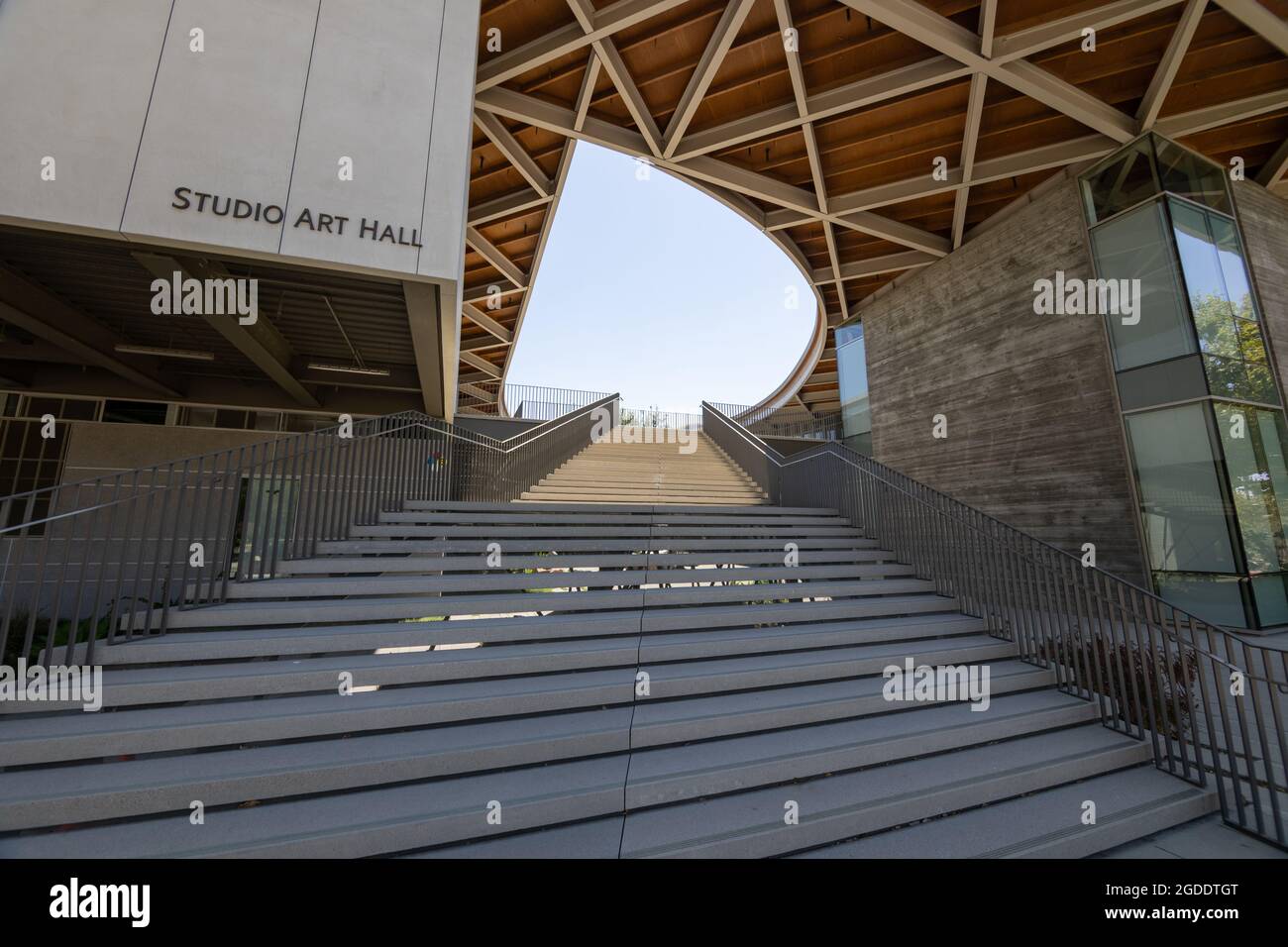 Views of Pomona College before students return Stock Photo